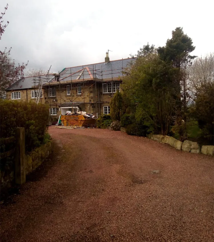 House roofing work